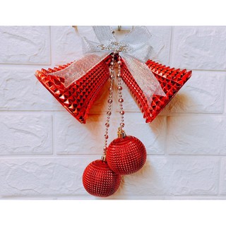 Chuông đôi 100 li (10 cm) có khía - trang trí Noel