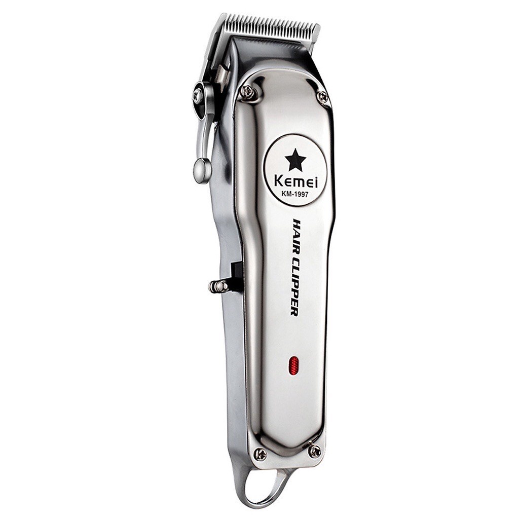 Tông đơ cắt tóc không dây Kemei KM-1997 lưỡi cắt thép cacbon cao không gỉ sét sắc bén đẳng cấp sang trọng
