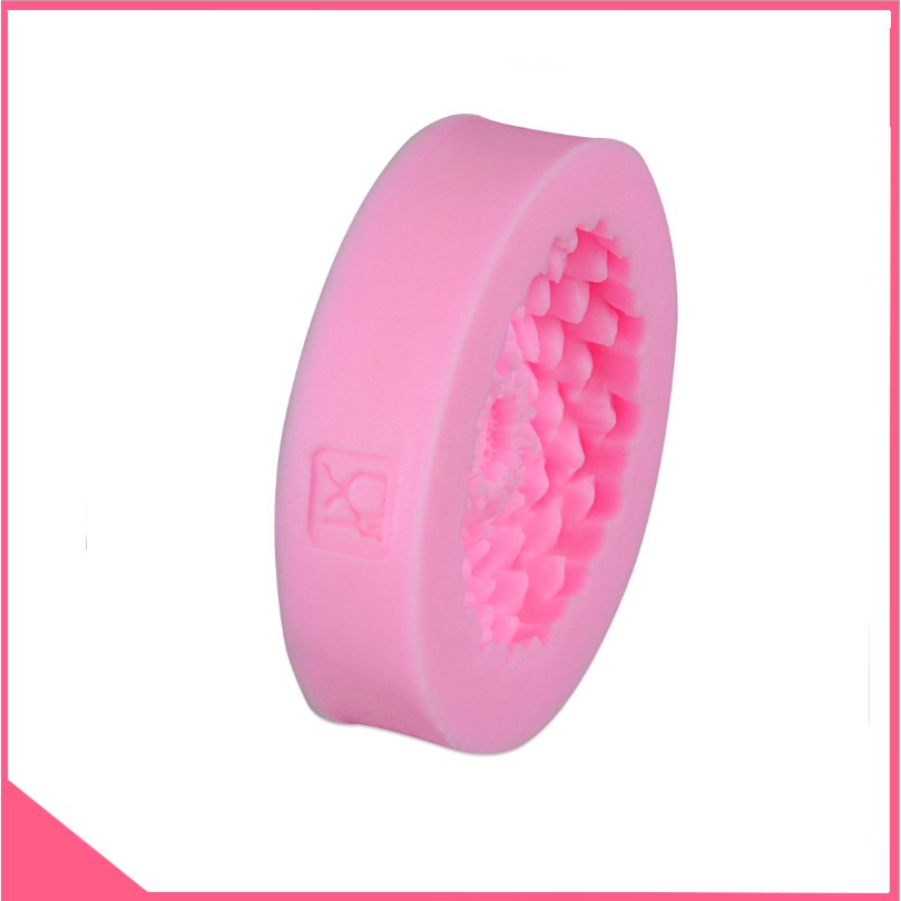 Khuôn silicon 4d làm rau câu hoa thược dược