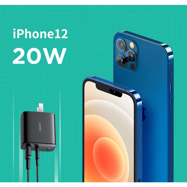 CỦ SẠC NHANH AUKEY 32W PA-F3S PD 20W IP 12