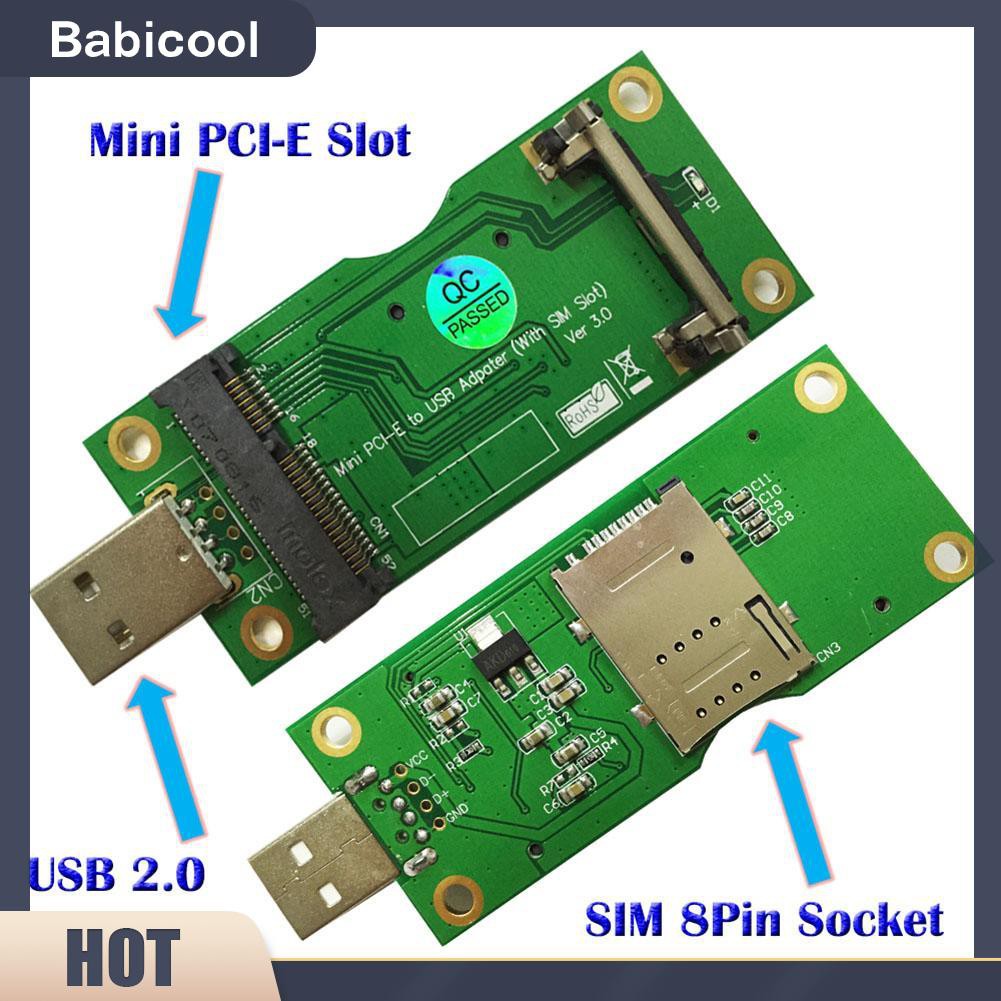 Bộ Chuyển Đổi Mini Pci-E Sang Usb Với Khe Cắm Sim 8pin Cho Mô Đun Wwan / Lte | WebRaoVat - webraovat.net.vn