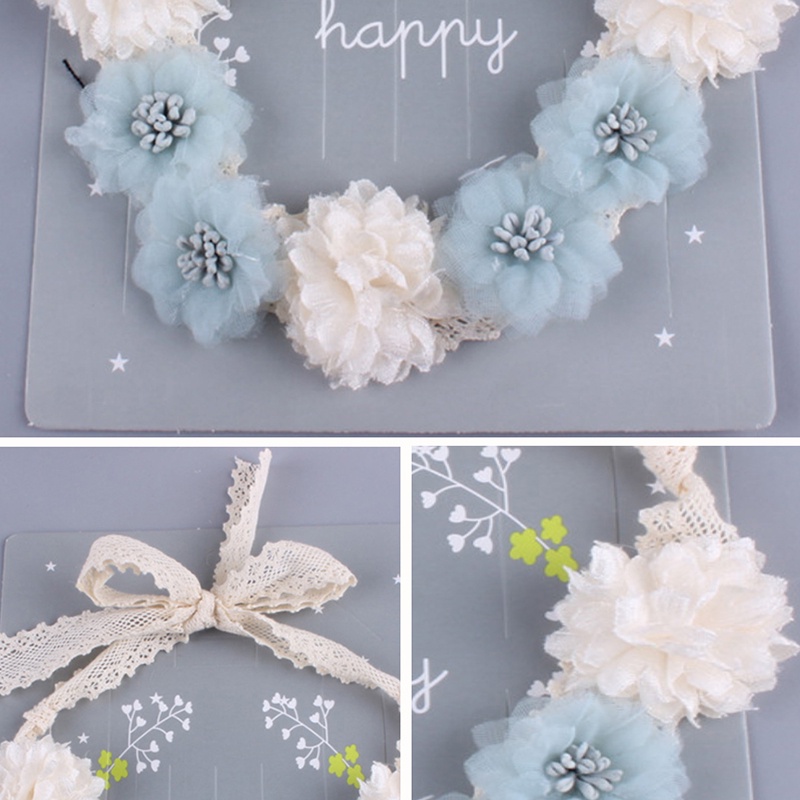 Cài Tóc Hoa Ren Phụ Kiện Chụp Ảnh Cưới Cho Bé