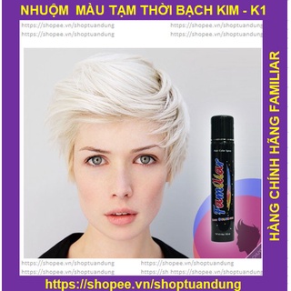 Keo Xịt Tóc Màu Familiar 100ml -K1 Bạch kim