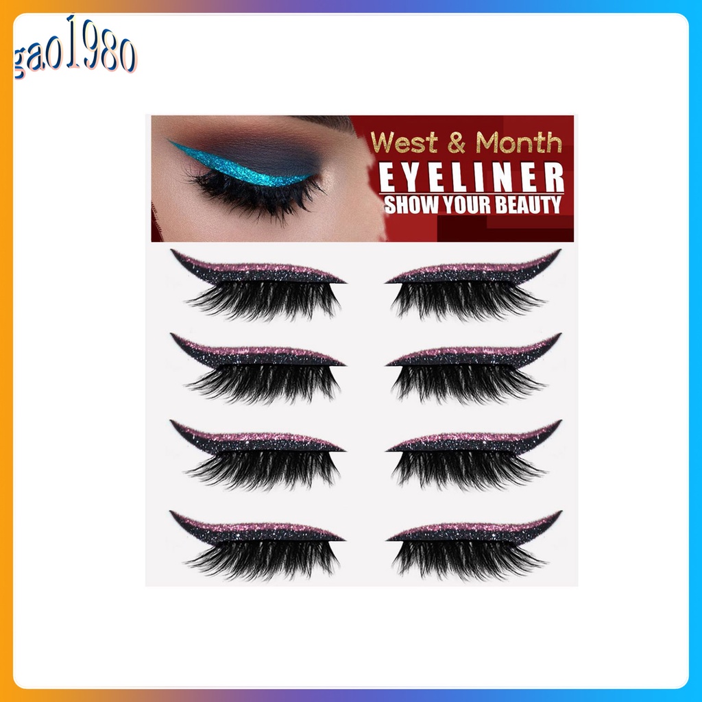 Miếng dán kẻ mắt hiệu ứng lấp lánh tự nhiên lâu trôi cho nữ
