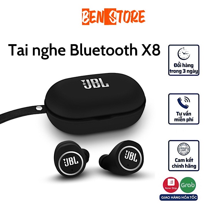 Tai nghe JBL X8 TWS Bluetooth 5.0 không dây cảm ứng phong cách thể thao