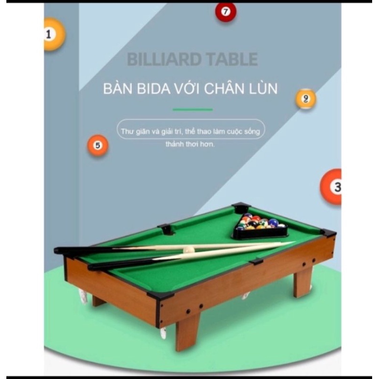 [GIÁ TỐT] Bàn Bi-a gỗ cỡ lớn 69cm