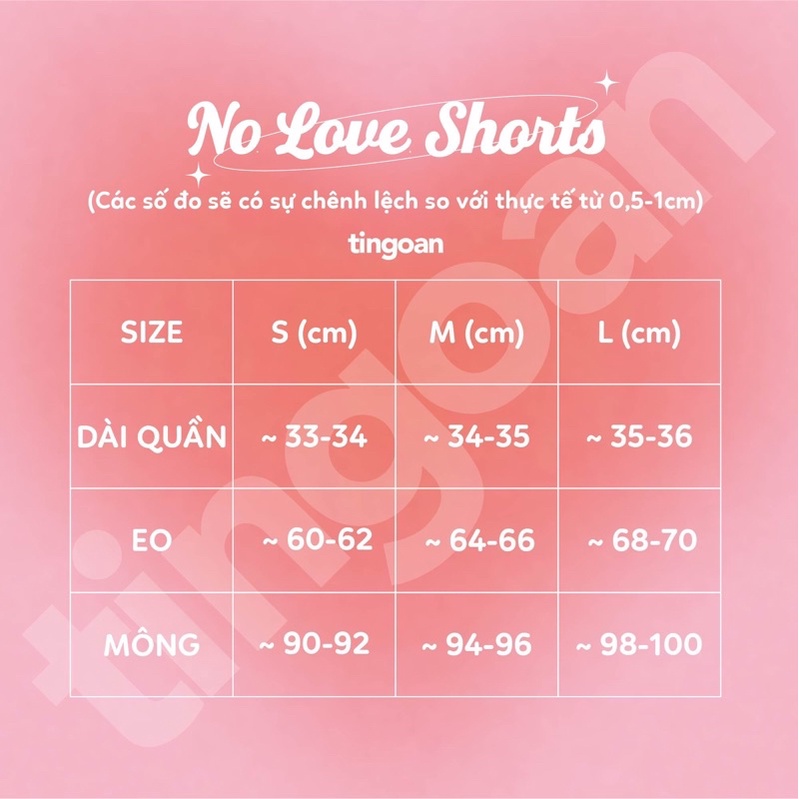 Quần short lưng cạp cao form fit xuông vạt bẻ đen tingoan NO LOVE SHORT/BL