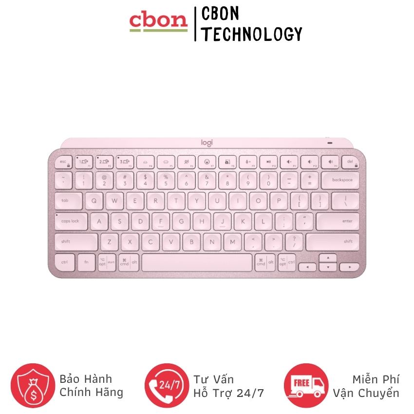 Bàn Phím Không Dây Logitech MX Keys Mini Wireless Illuminated -CBon Technology- CB078 Hàng Chính Hãng