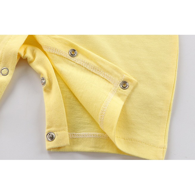 Bodysuit cotton bé trai và bé gái tay ngắn romper