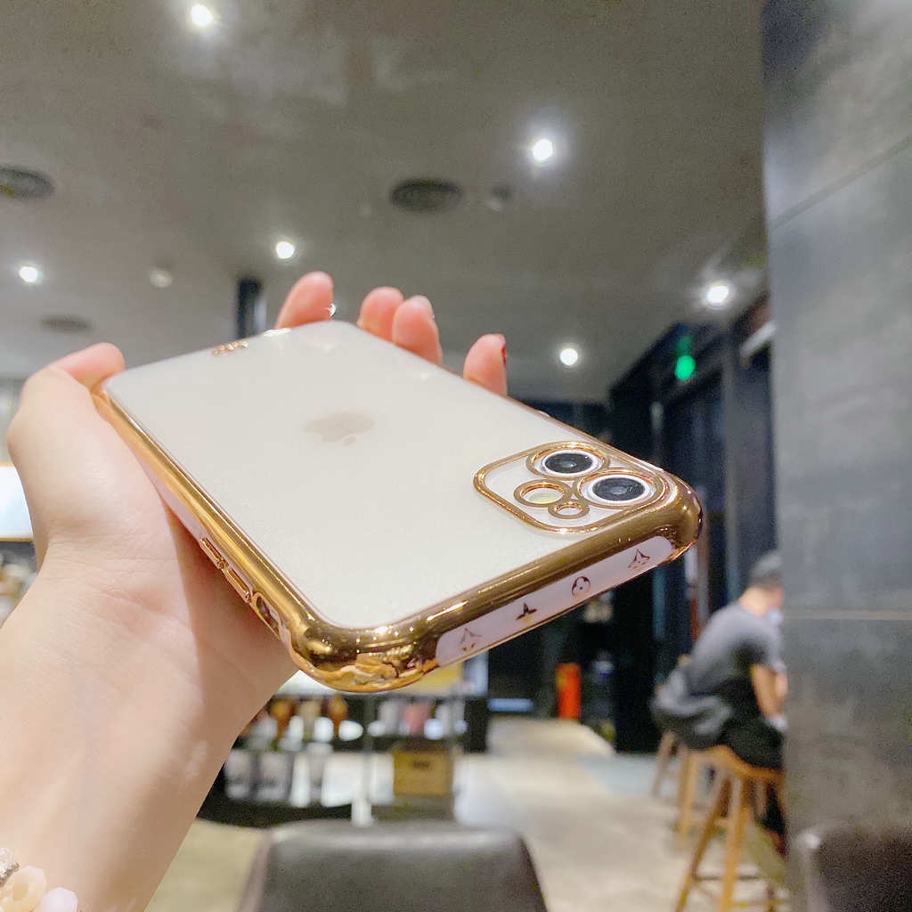 Ốp lưng iPhone 11 Bao điện thoại dễ thương 7 8Plus SE X XS Bảo vệ chống rơi XR XSMAX 11 11pro 11promax Vỏ điện thoại mềm bW4x