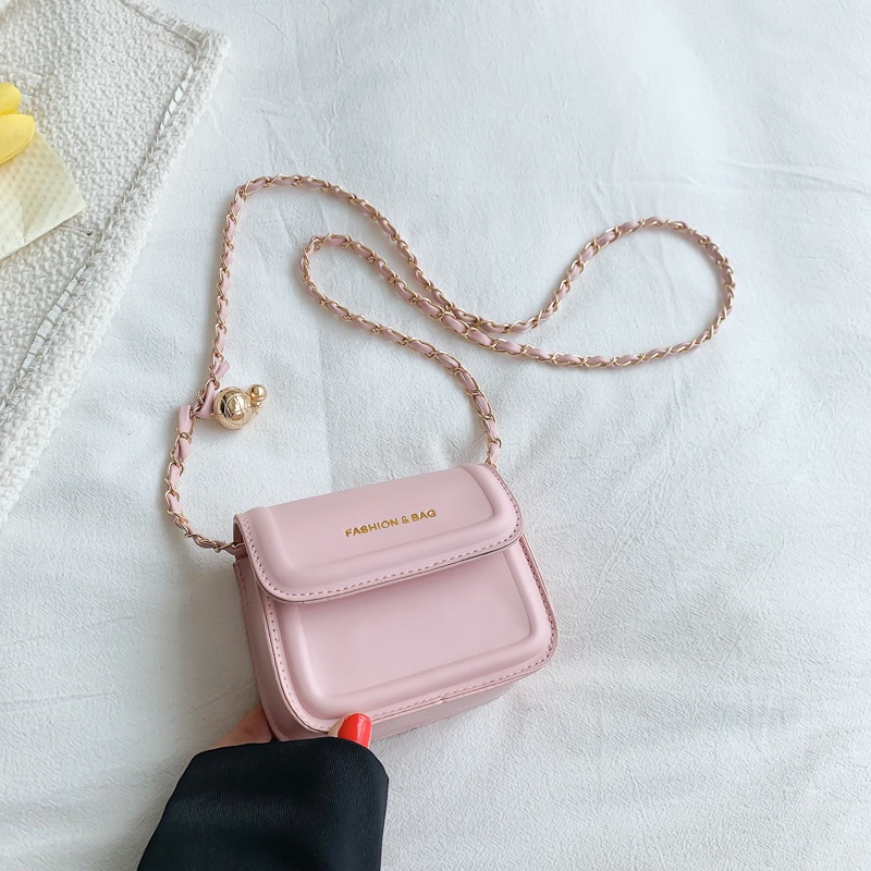 Túi Đeo Vai Hình Vuông Màu Trơn Cỡ Nhỏ Thời Trang Mùa Hè 2022 Cho Nữ