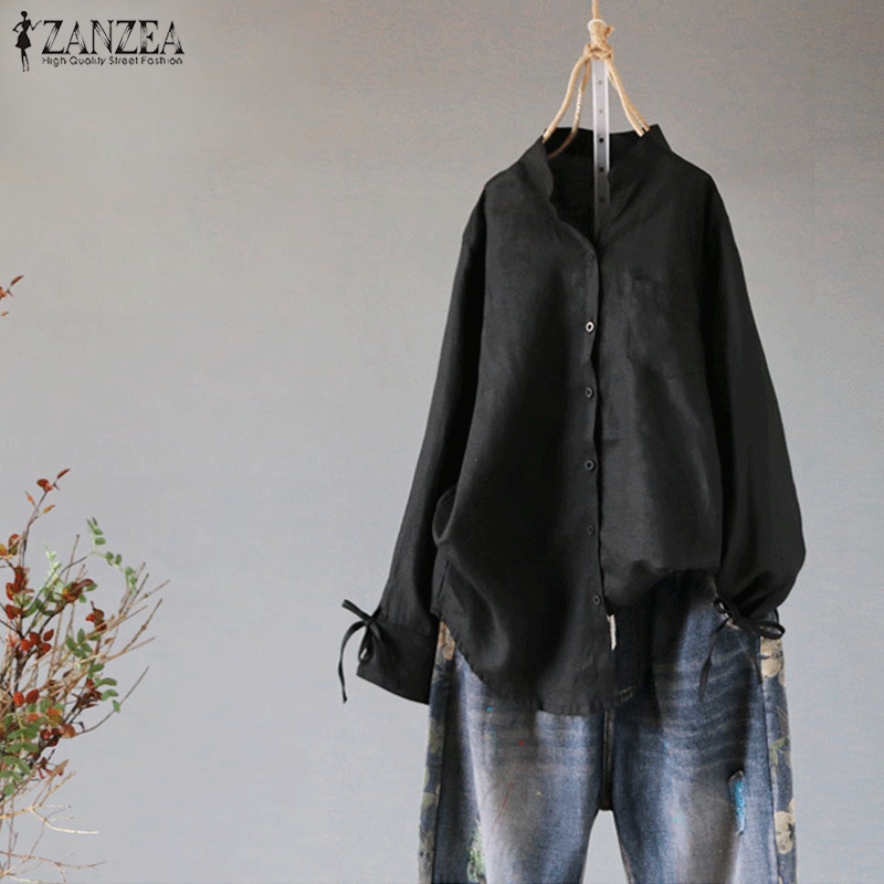 Áo sơ mi ZANZEA form rộng phong cách trẻ trung thanh lịch cho nữ