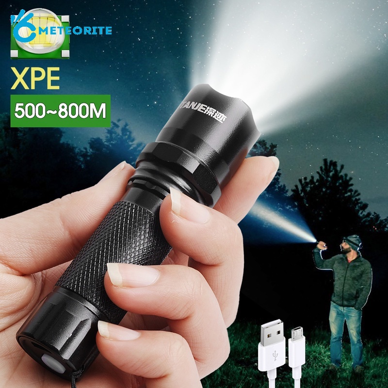 Đèn Pin Sạc USB Siêu Sáng Dùng Cho Trường Hợp Khẩn Cấp