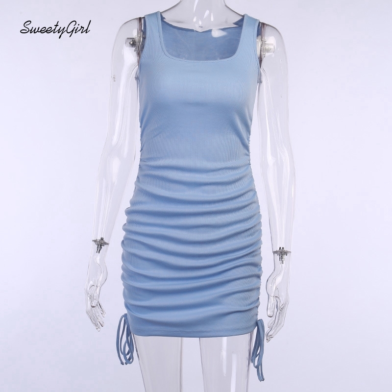 Đầm Không Tay Cổ Chữ U Thời Trang Quyến Rũ Cho Nữ