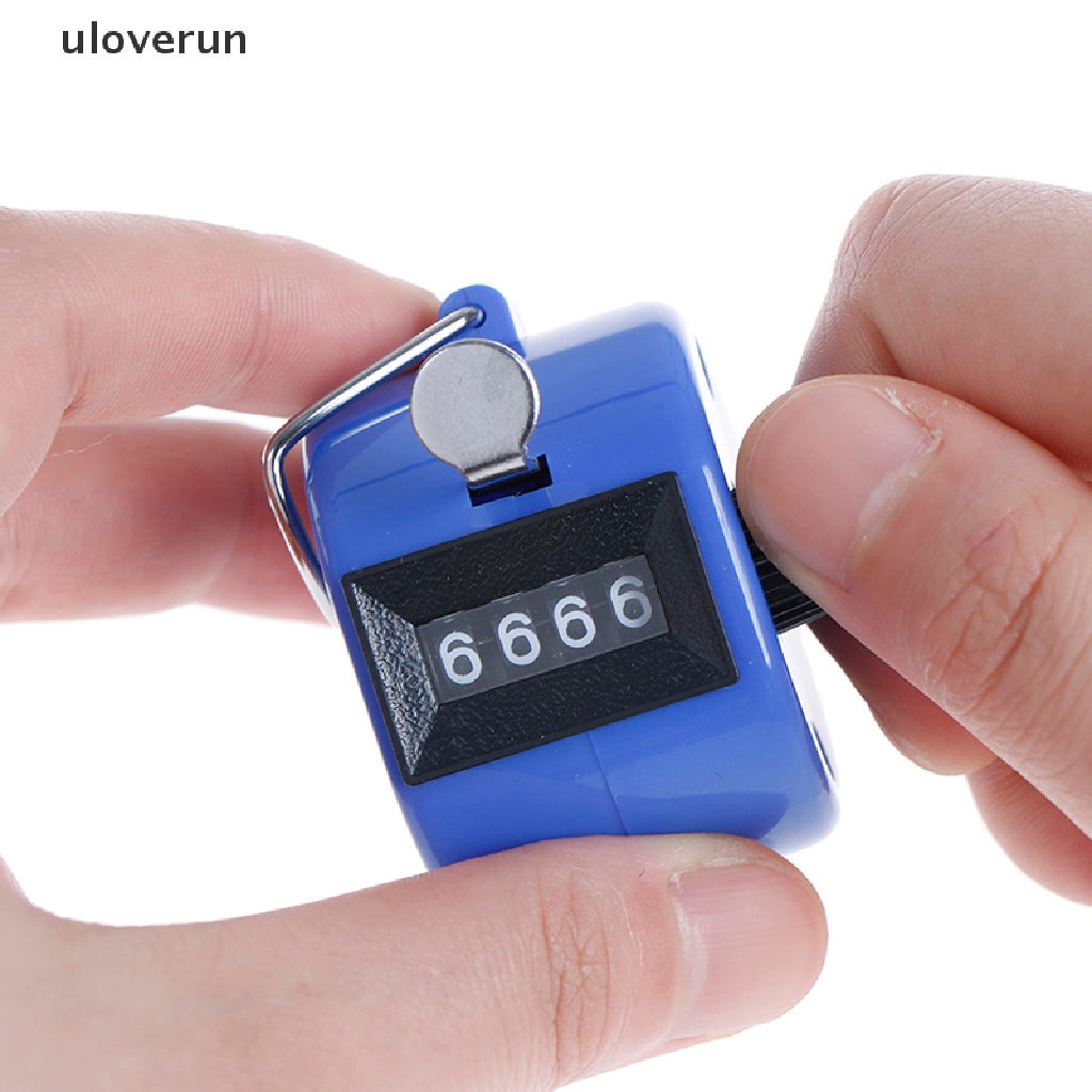 uloverun 1pc 4 Digit Number Manual Tally Counter Digital Golf Clicker Training Counter vn