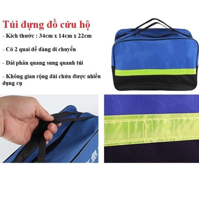 Bộ dụng cụ cứu hộ 9, 10 món dành cho xe ô tô trong trường hợp khẩn cấp