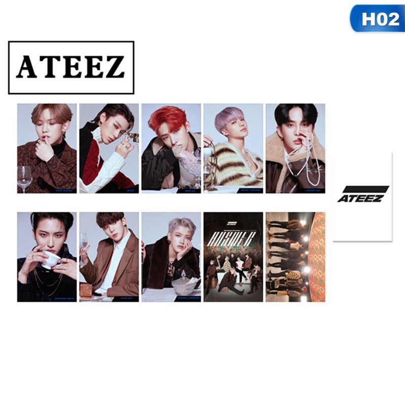 Bộ Thẻ Hình Nhóm Nhạc Kpop Ateez 1st