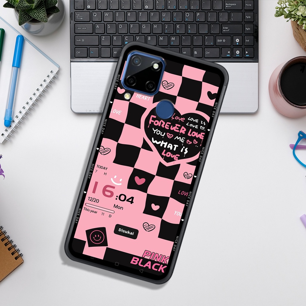 Ốp Lưng OPPO REALME C12 - C15 - C21 - C21y - C25 - C25y  , In Hình &quot;Black Heart&quot; Phong Cách Đẹp.