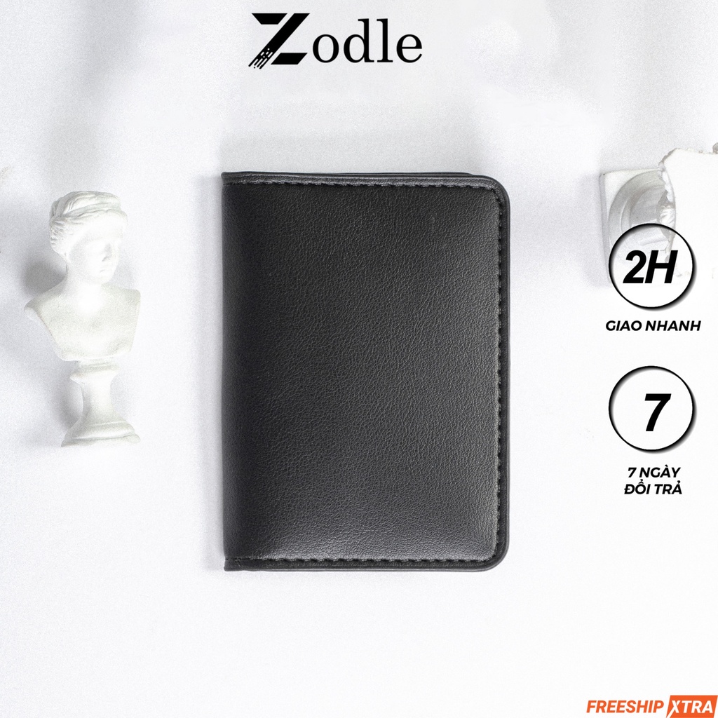 Bóp Ví Nam Mini Ví Da Nam nhỏ gọn cầm tay đựng tiền thẻ nhiều ngăn thời trang Zodle MN04