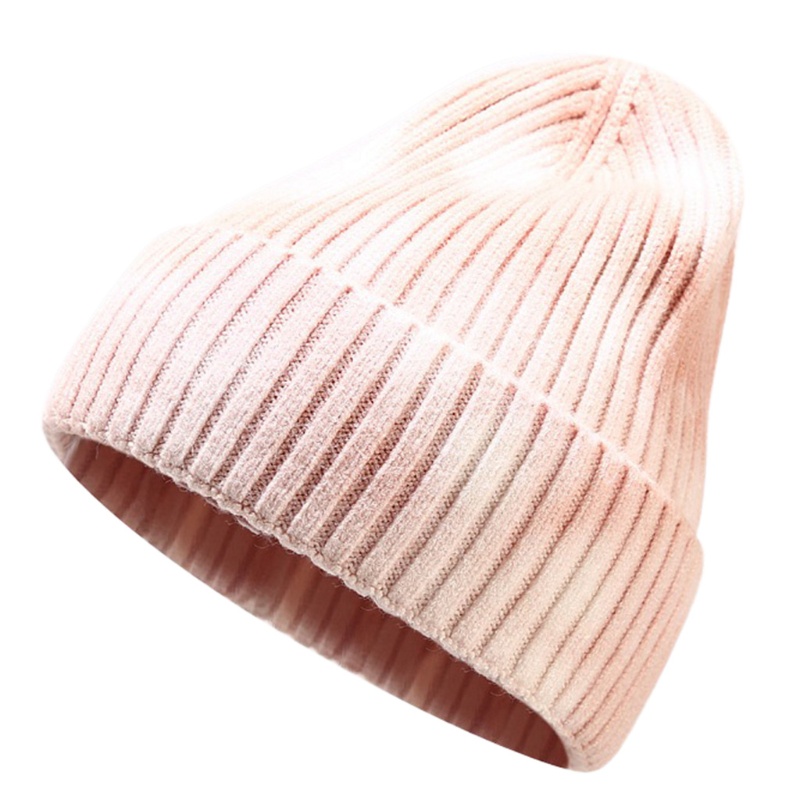 Mũ Beanie Dệt Kim Màu Gradient Thời Trang Mùa Đông Ấm Áp