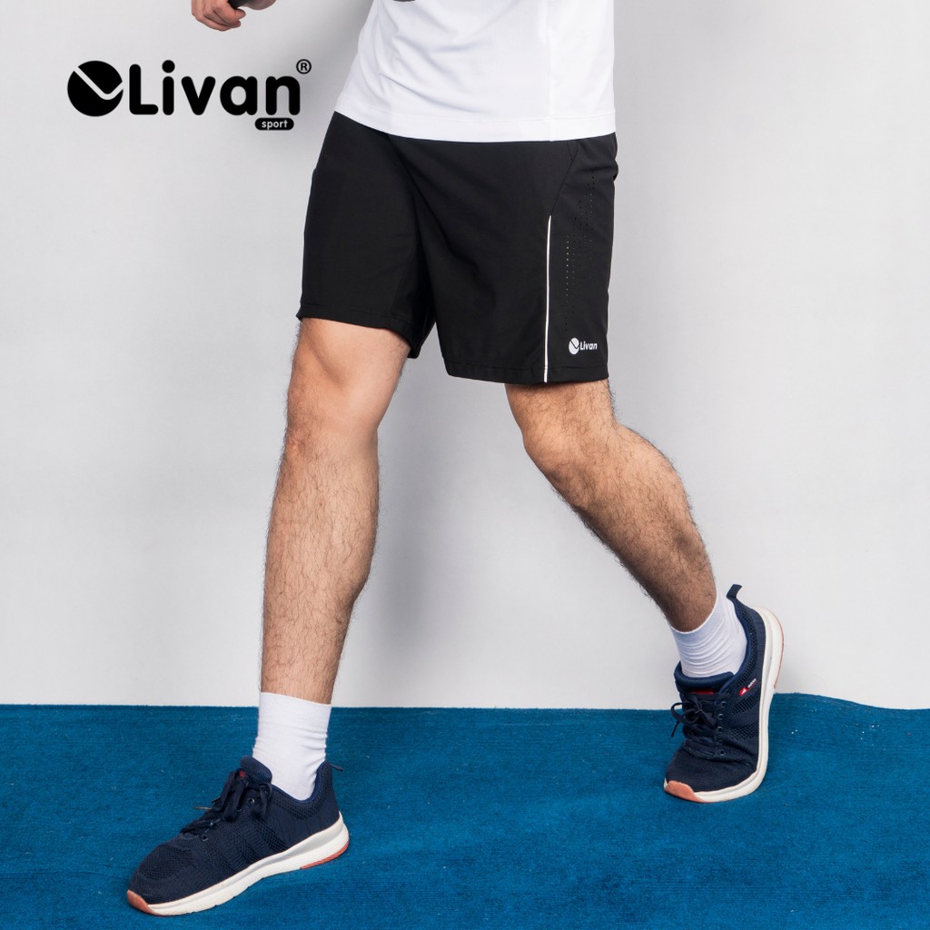 Quần Short Thể Thao Nam Livan Sport Phối Viền Thoáng Khí | BigBuy360 - bigbuy360.vn