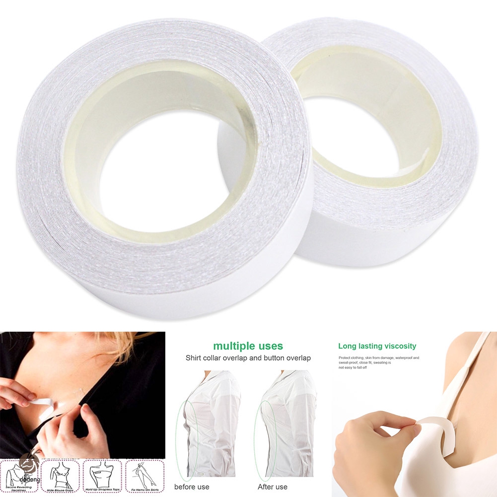 Cuộn băng dính dán cố định cổ áo chống trượt lâu bong tróc tiện lợi dành cho nữ