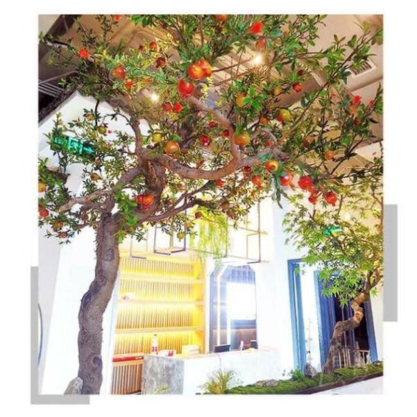 Cành lựu giả trang trí cao cấp giống như thật