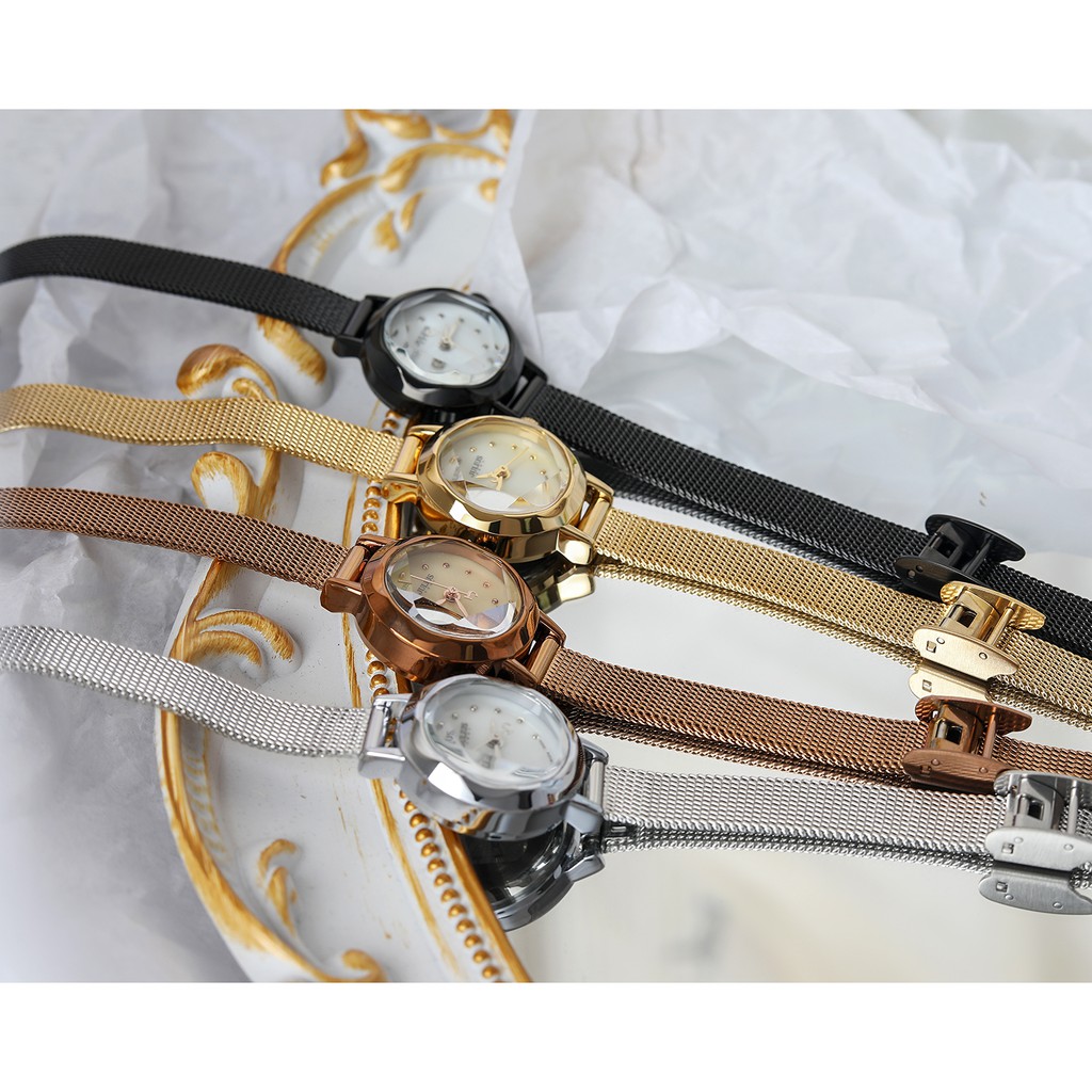 Đồng hồ nữ JULIUS JA482 dây thép vàng | Julius Official | BigBuy360 - bigbuy360.vn