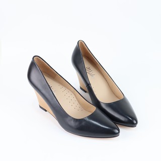 Giày đế xuồng  cao 7cm da thật 1130