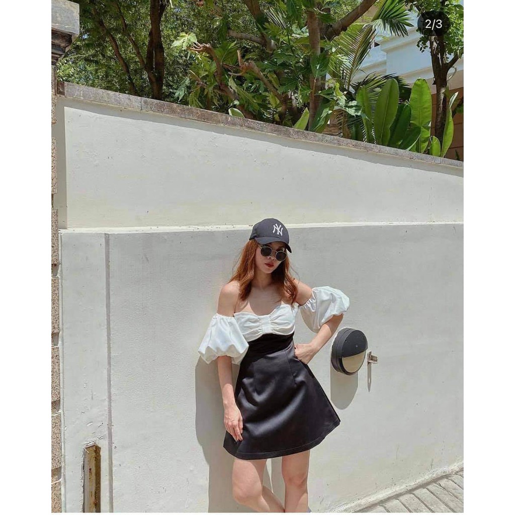 ĐẦM RỚT VAI CÁCH ĐIỆU NƠ NGỰC - SY DRESS | BigBuy360 - bigbuy360.vn