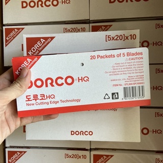 Dao lam Dorco HQ đỏ hộp 100 lưỡi