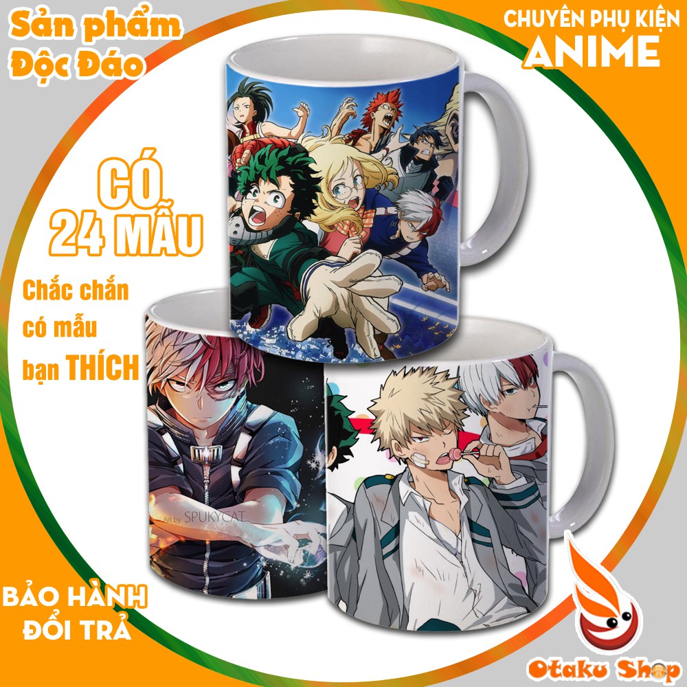 {24 Mẫu} Ly sứ in hình Anime Boku no Hero, My hero Academia Cốc uống nước đẹp làm quà tặng đặc biệt giá trị và ý nghĩa