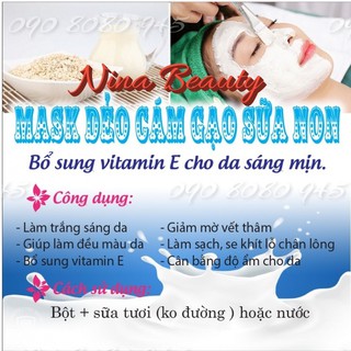 MẶT NẠ CÁM GẠO SỮA NON Handmade