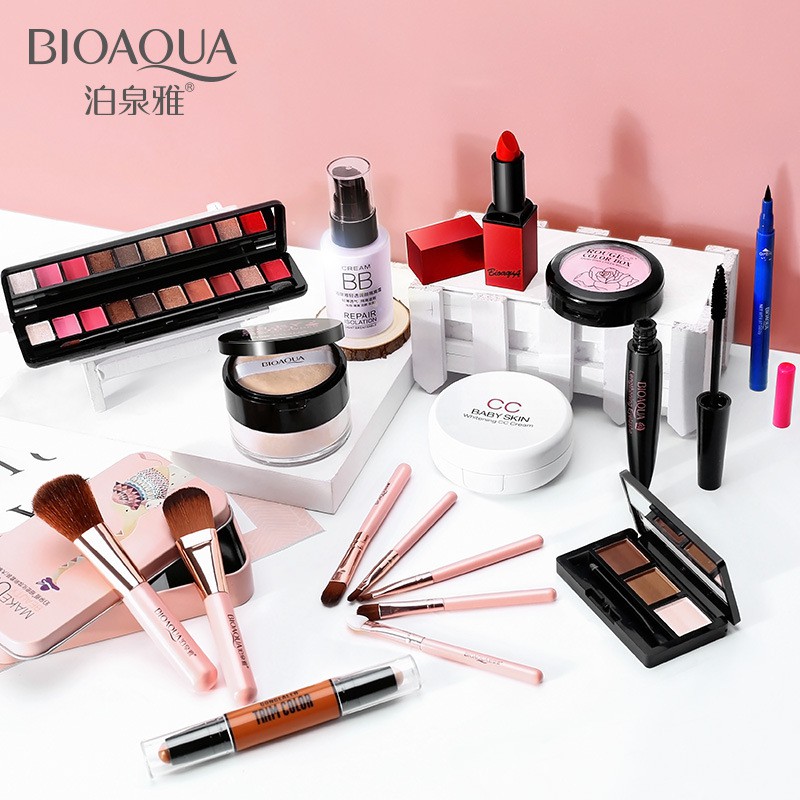 SET 11 món đồ makeup Bioaqua cho người mới bắt đầu hàng nội địa Trung