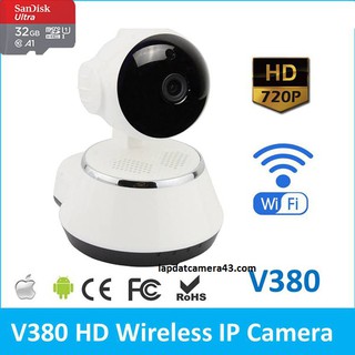 Camera IP Wifi V380 xoay 350 độ tương tác 2 chiều, Kết nối Wifi Không Dây Dễ Dàng, Hỗ Trợ Kết Nối Mọi Hệ Điều Hành BH12T