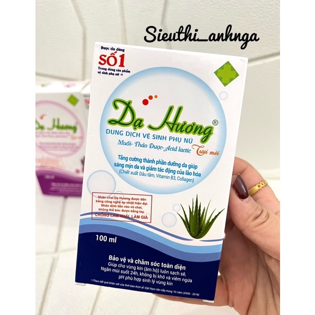 Dung Dịch Vệ Sinh Phụ Nữ Dạ Hương 100ml (Mẫu Mới)