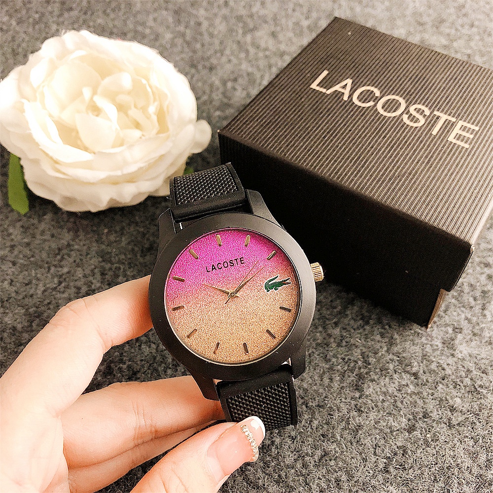 Đồng Hồ Đeo Tay LACOSTE Dây Silicon Màu Gradient Dành Cho Nam Và Nữ