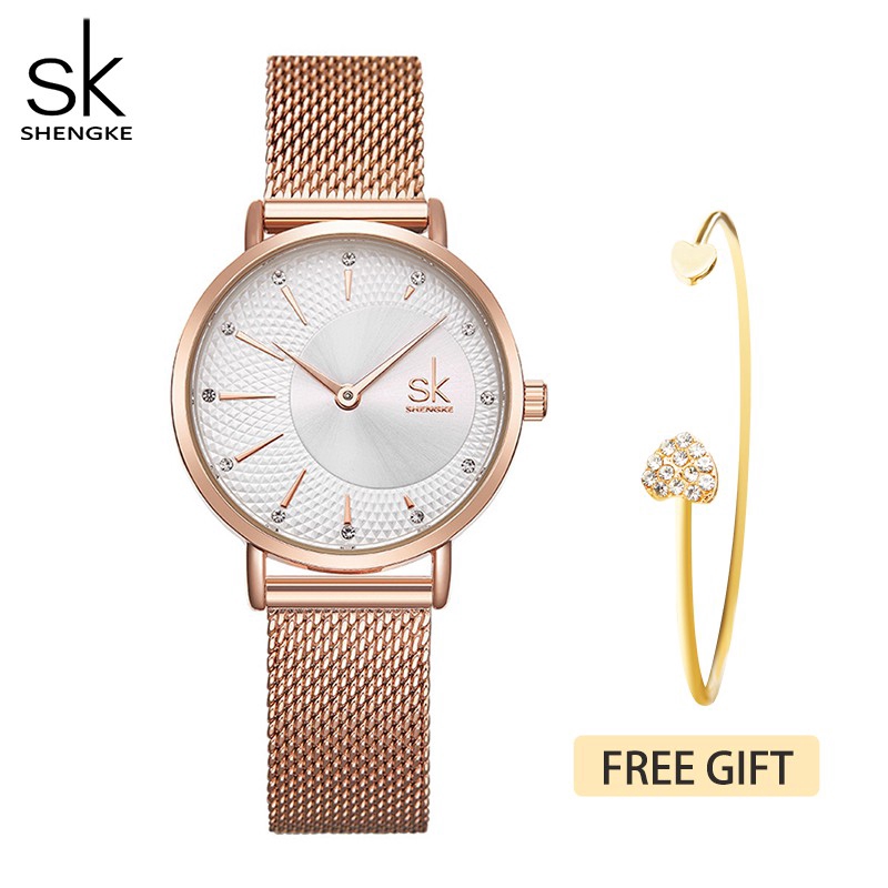 Đồng Hồ Đeo Tay Shengke Chống Thấm Nước Thời Trang Cho Nữ
