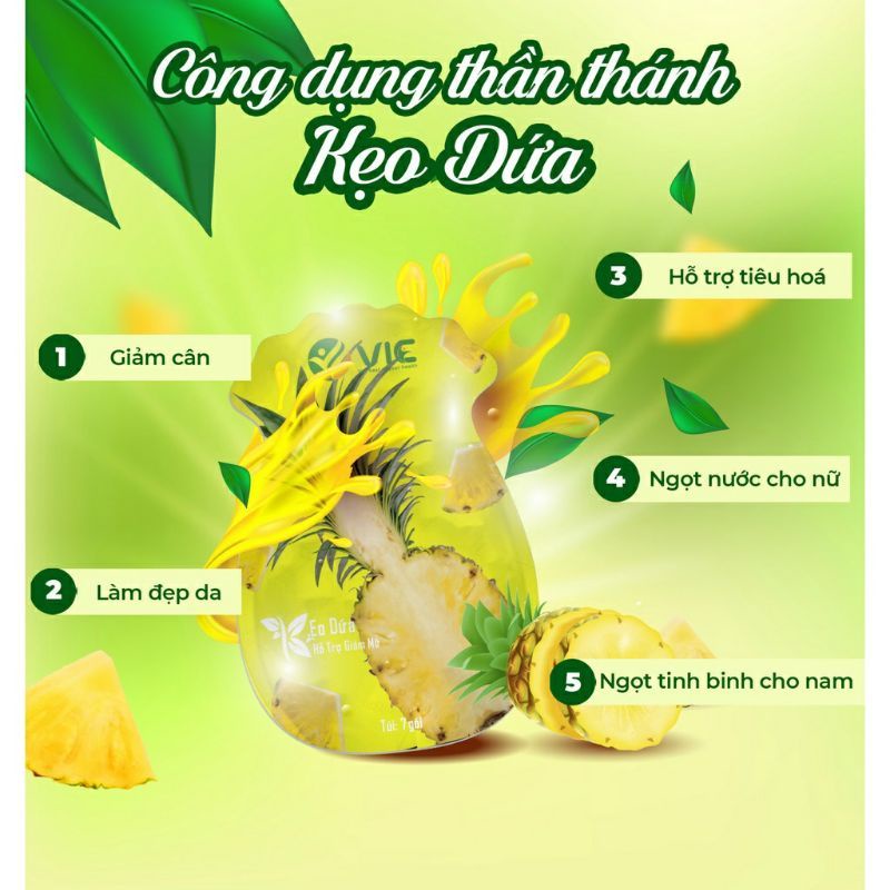 (Chính hãng 100%) Kẹo dứa giảm cân đẹp da VIC