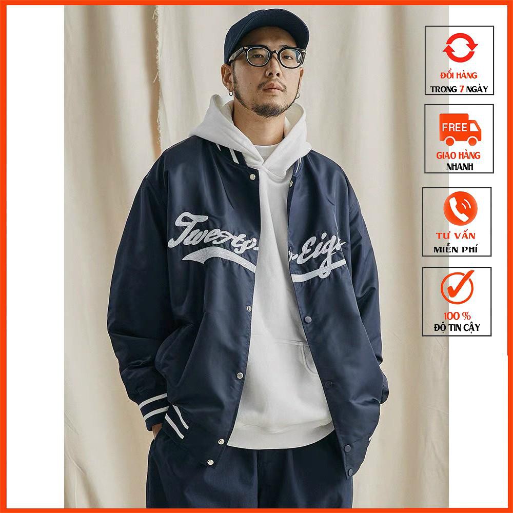Áo Khoác Dù Nam Nữ Form Rộng YOORA Áo Bomber Jacket Bóng Chày 2 Lớp Cặp Đôi Hàn Quốc Thể Thao Unisex Đẹp AKD109