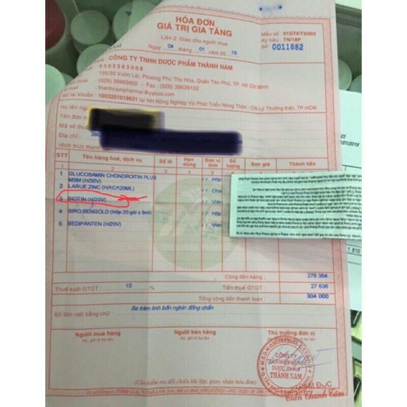 VITAMIN H Biotin 5mg Hộp 20 Viên | BigBuy360 - bigbuy360.vn