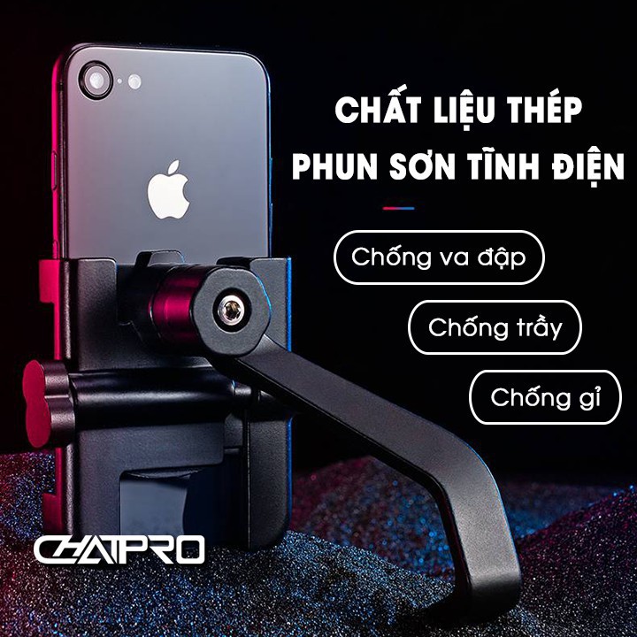 KẸP ĐIỆN THOẠI C2 DÀNH CHO XE MÁY, GIÁ ĐỠ ĐIỆN THOẠI CHỐNG CƯỚP MẪU MỚI [Lỗi 1 đổi 1]