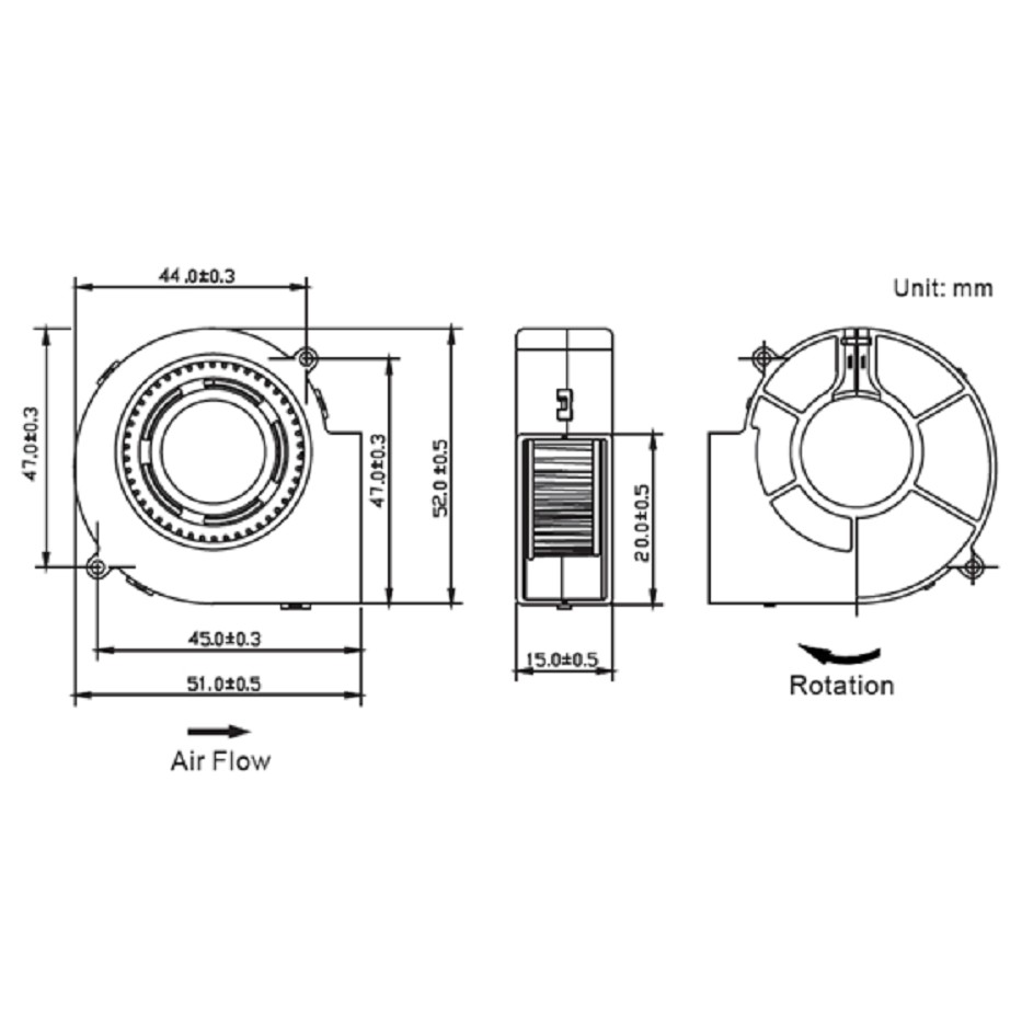 Các loại quạt tản nhiệt dùng cho máy in 3D (Quạt sò, quạt 3010, quạt 4010) điện áp 12V/24V