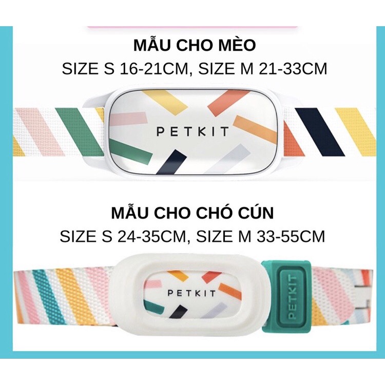Vòng cổ Petkit cho chó mèo theo dõi sức khỏe Fit 3  bảo hành 12 tháng