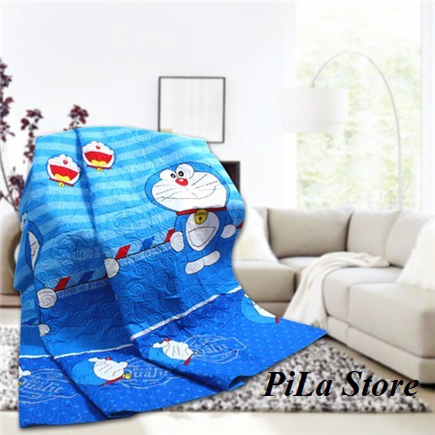 Chăn Mền Cotton PoLy Họa Tiết Doremon