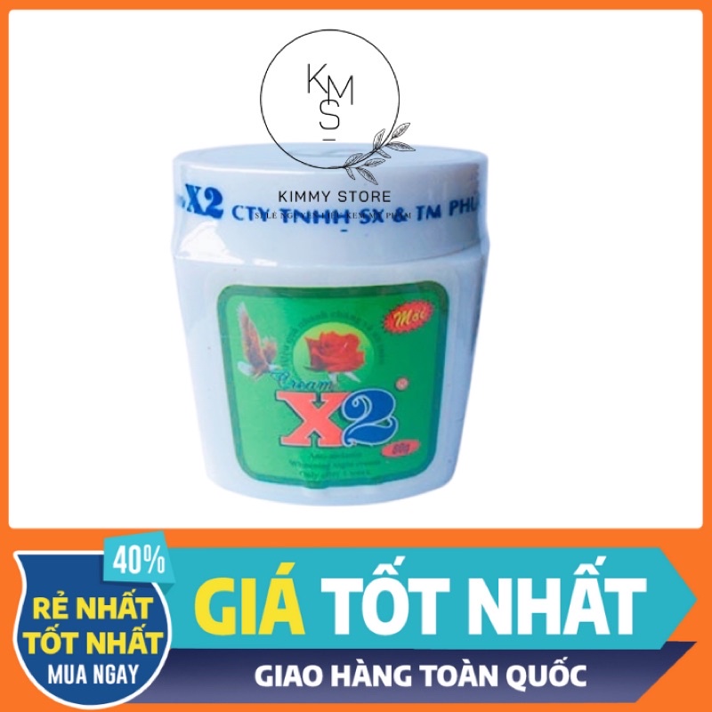 lẻ hộp 80g kem x2 trần