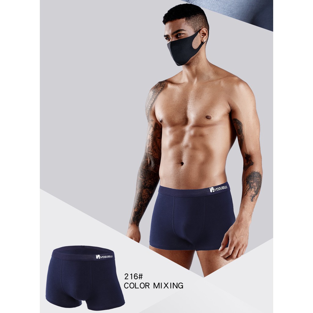 Quần lót nam boxer sịp đùi nam cao cấp X6 chất cotton dày dặn thoáng mát thiết kế Châu âu