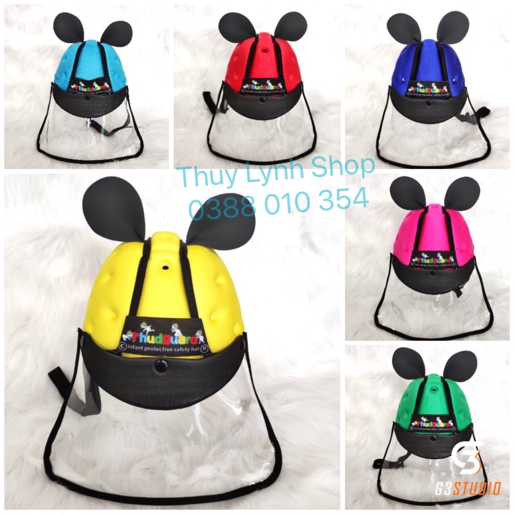 Mũ Bảo Hiểm Cho Bé Loại Trơn Lưỡi Trai 7 Tháng Đến 3 Tuổi