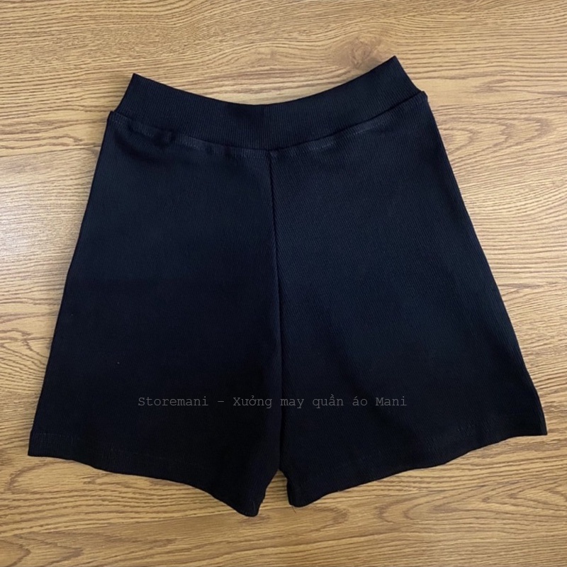 Quần đùi nữ kiểu quần short nữ dance lưng cao co dãn Black Short vải thun Biker short dáng ngắn nữ mùa hè năng động