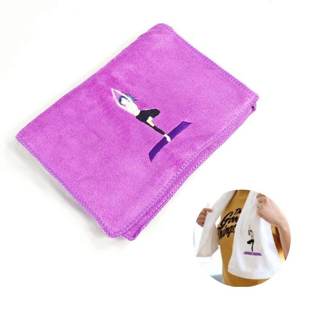 Khăn lau mồ hôi tập Yoga hình cô gái ĐA NĂNG, SIÊU DÀY, SIẾU THẤM HÚT